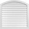 Ekena Millwork Arch Top Surface Mount PVC Gable Vent: Functional, w/ 2"W x 1-1/2"P Brickmould Frame, 36"W x 36"H GVPAR36X3602SF - alternate 1